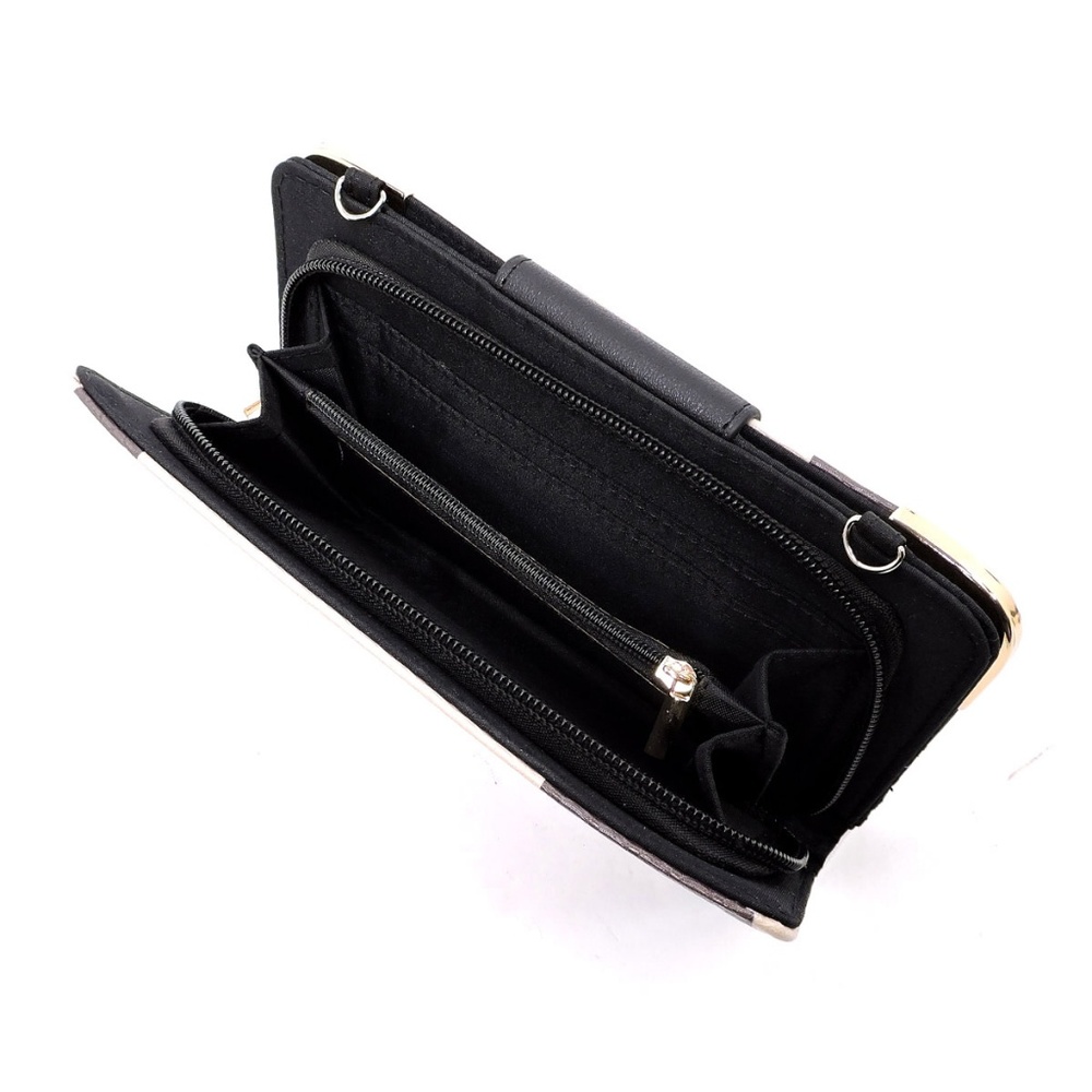 NEW Plaid Check Turn Lock Wallet - Picture 6 of 7